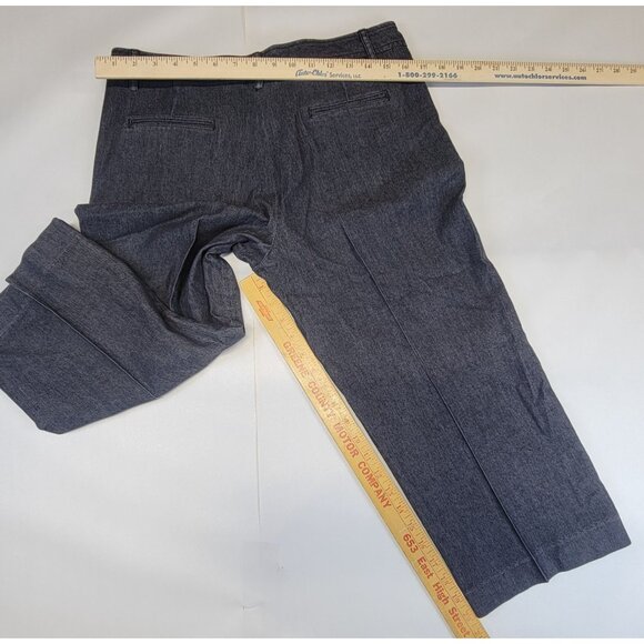 Sandro Sportswear Cropped Pants Grey Womens Size 10 Cotton Blend - Picture 8 of 8